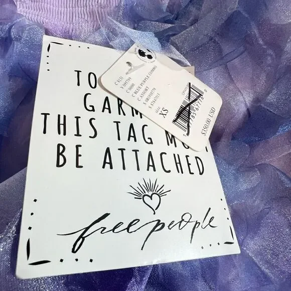Free People Rainbows Deluxe Mini Dress/ size XS